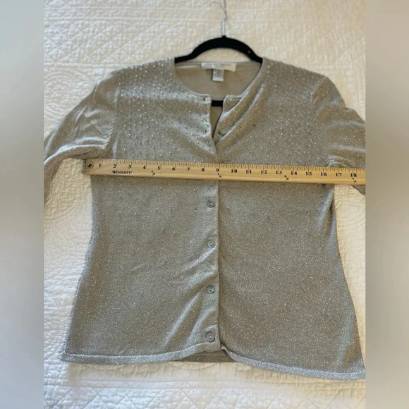 Pursuits Ltd. Silk Blend Cardigan.Layering. Special Occasion. Formal Cardigan. - Picture 4 of 5